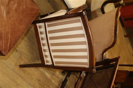 A mahogany armchair